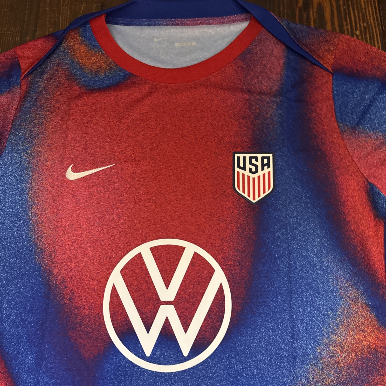 Nike USMNT Academy Pro Pre-Match Short Sleeve Team USA FJ2734-101 Size XL gallery
