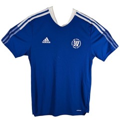 Adidas AYSO Coach Soccer Shirt Mens Medium Royal Blue 3 Stripes Jersey #9 9