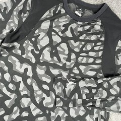 Jordan Dri-FIT Shirt Mens XL Black Gray Long Sleeve Camo Jumpman 706721-010