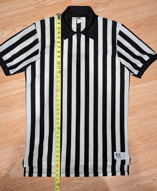 Cliff Keen Mens Referee Jersey Vintage Made In USA 1/4 Zip Shirt Quarter XL gallery