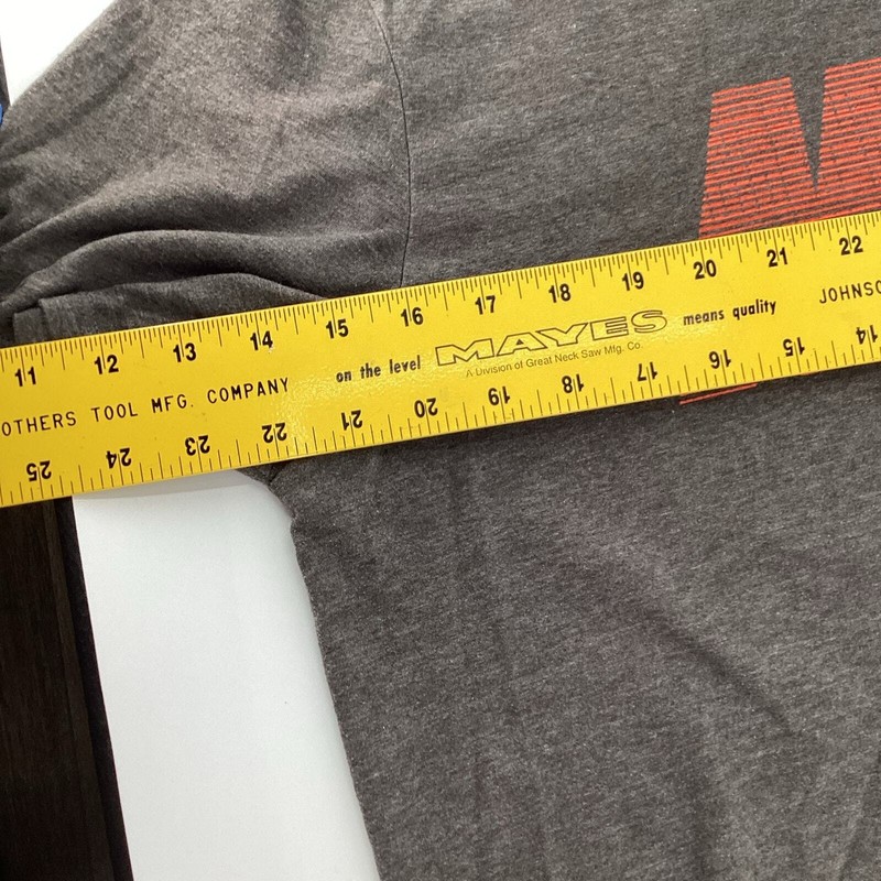 Nike Tee Shirt Men’s Athletic Cut Dark Gray Reddish Orange Size Large 933 gallery