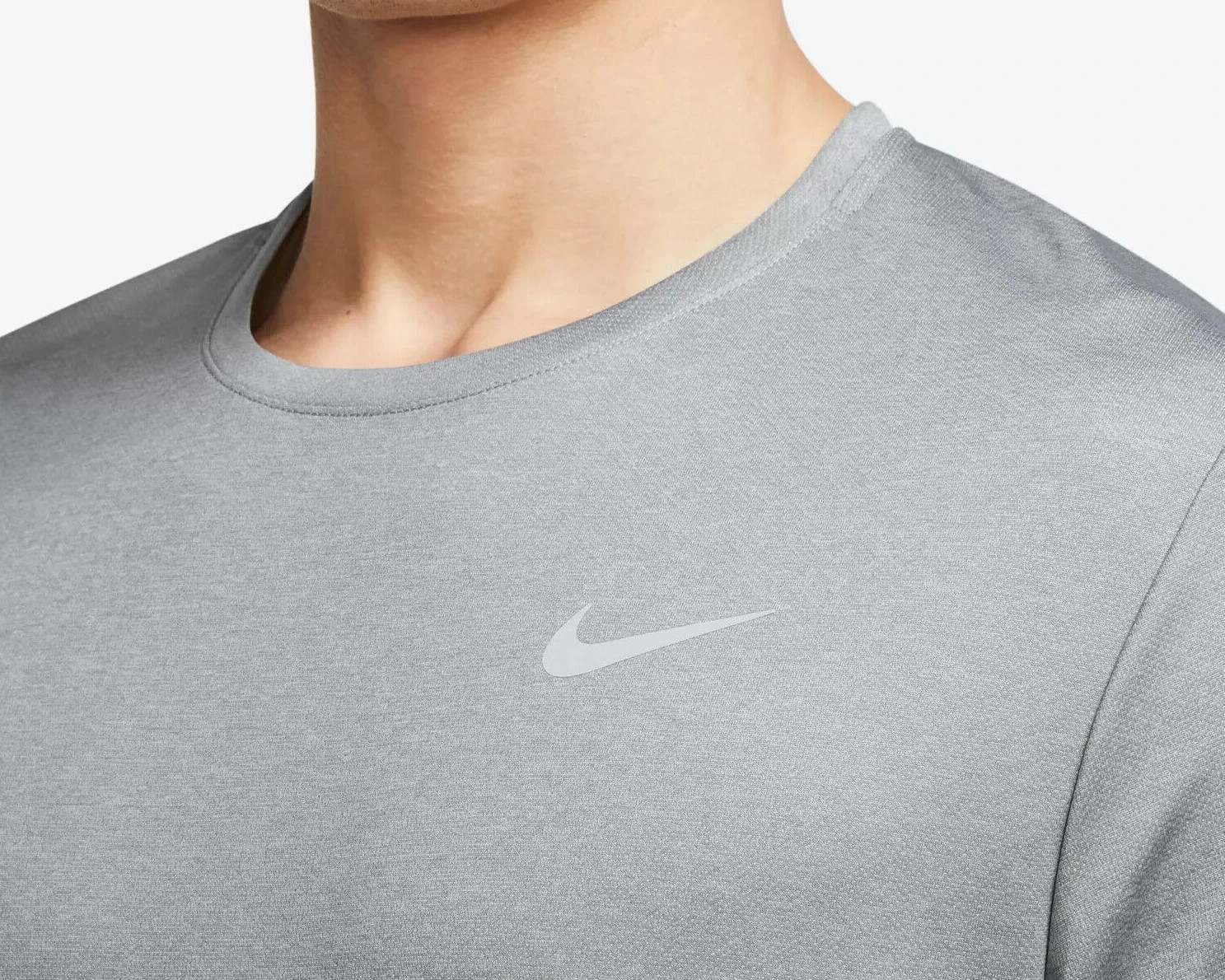 Nike Miler Men's Grey Dri-FIT UV Short-Sleeve Running Top (DV9315-098) L/XL/XXL gallery