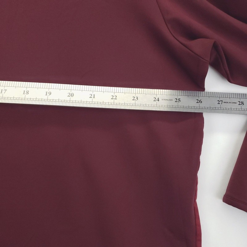 Roundtree & Yorke Performance Shirt XL Red 1/4 Zip Pullover Stretch gallery