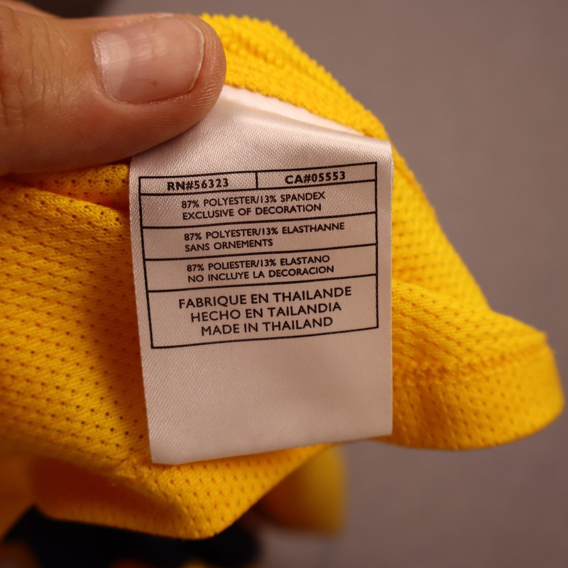 Nike Sphere Dry Shirt Mens Medium Yellow Black Short Sleeve Tennis Court gallery