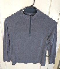 Free Fly Running Pullover 1/4 Zip Bamboo Viscose Performance Stretch XL Slate