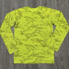 GapFit Dry Long Sleeve Gym Training Shirt Men’s XXL Neon Camo Athletic.