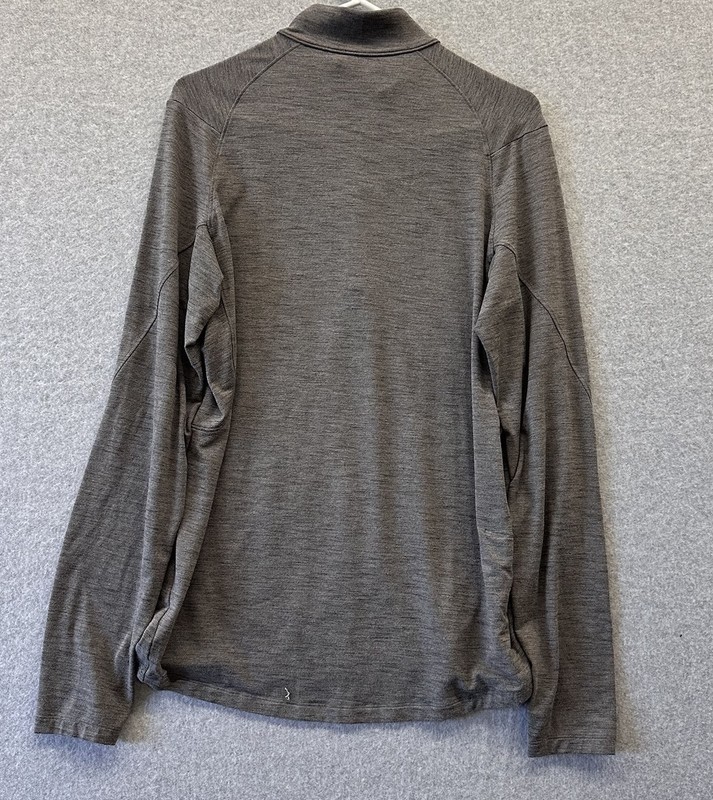 Lululemon Pullover Surge Warm Half Zip Up Mens S Heathered Graphite Gray Black gallery