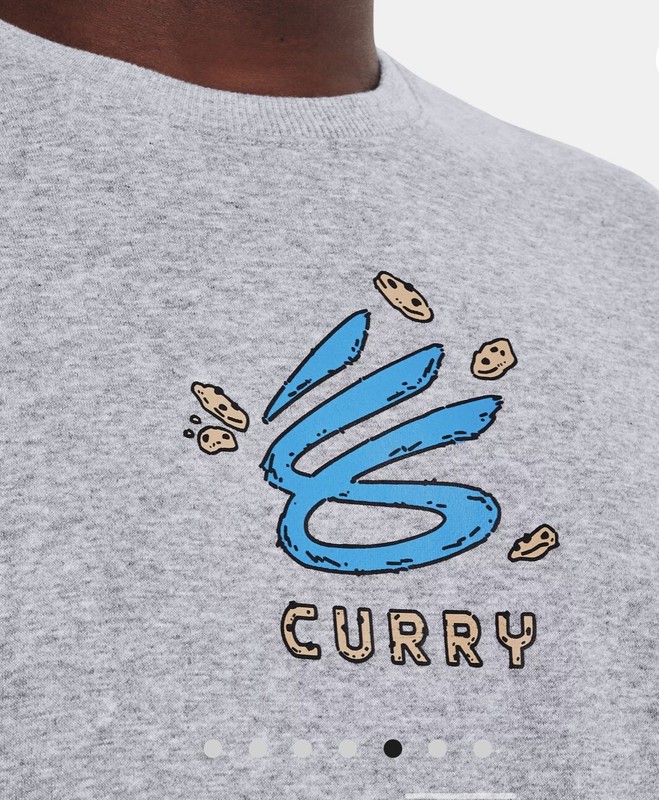 RARE SAMPLE Under Armour X Stephen Curry Crewneck Cookies Sweatshirt 2XL gallery