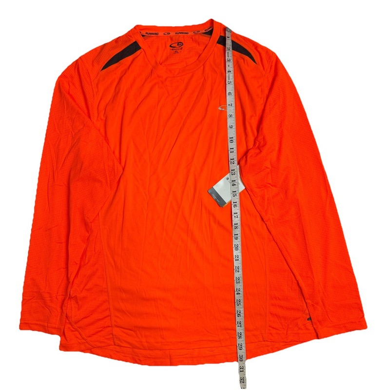 Champion Men’s Running Duo Dry Max Orange Reflective Long Sleeve Shirt Size XL gallery