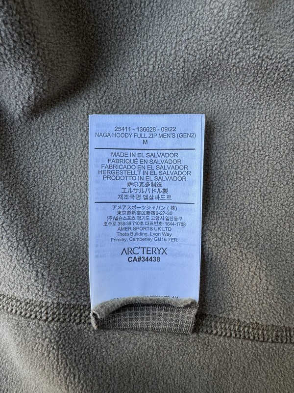 Arc’teryx LEAF Naga Zip, Size Medium, Crocodile color, lightly used gallery