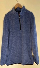 Avalanche Men’s Quarter Zip Top Stand Up Pullover Blue Size XXL Athletic Wear