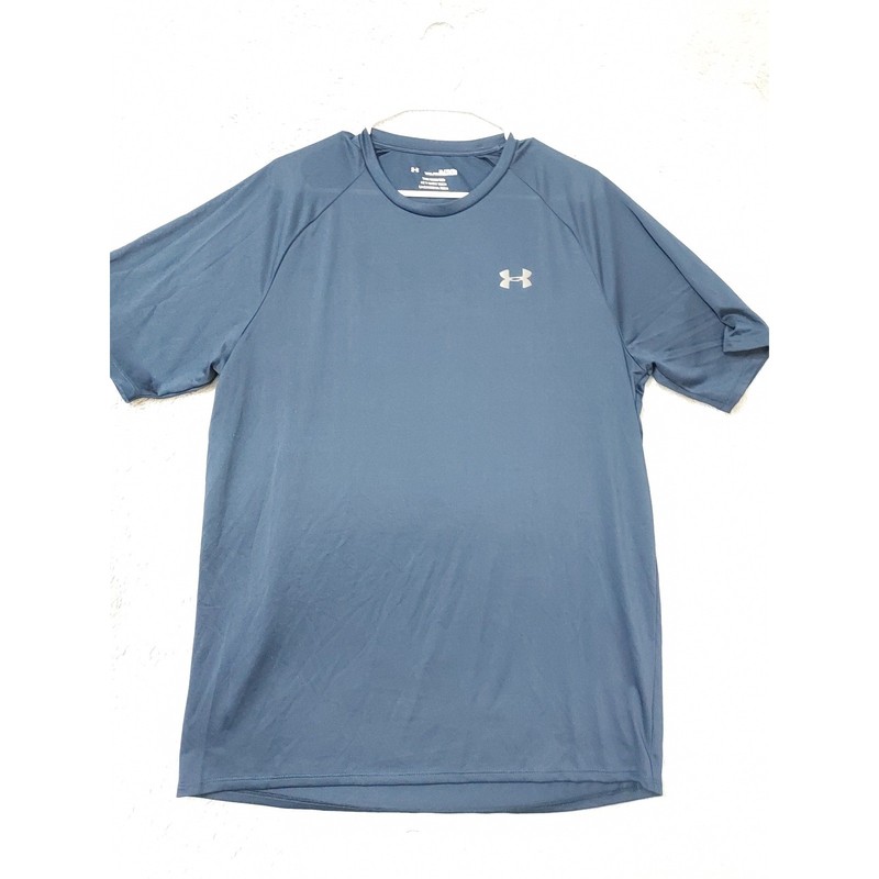 Under Armour Shirt Mens XL Tall XLT Tech Tee Activewear Blue Performance Jersey gallery
