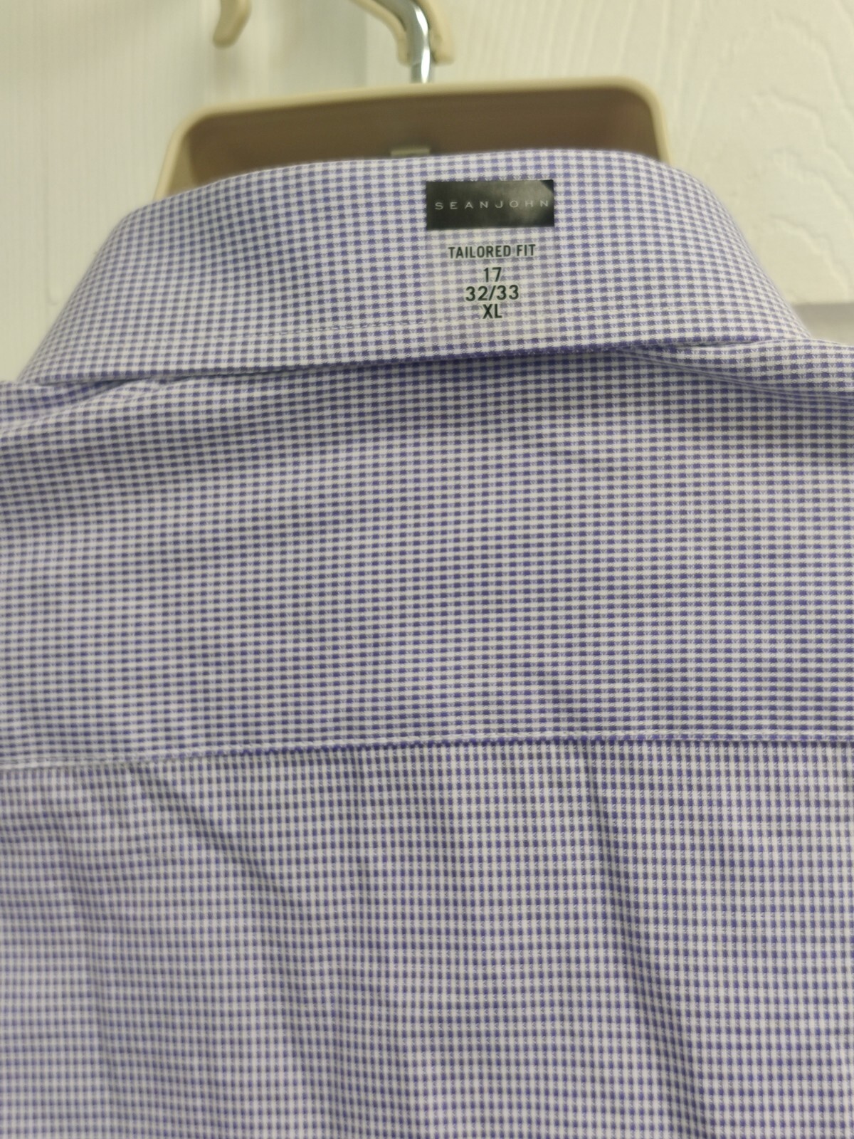 Sean John Mens Tailored Fit Button Up Dress Shirt voilet 17 gallery