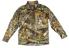 Hot Shot Trophy Gear 1/4 Zip Hunting Performance Shirt Men’s L Realtree Edge