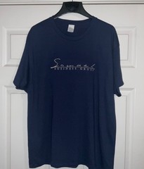 Samuel Business Group Navy Blue Luxury Brand Designer Shirt Embroidered Adult