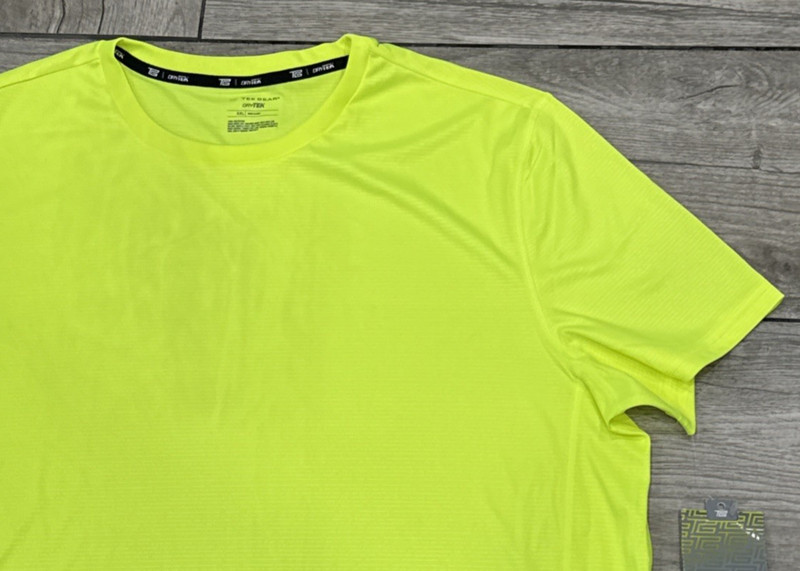 XXL Tek Gear Electric Neon Yellow Short Sleeve Drytek Tee 2017 Performance Shirt gallery