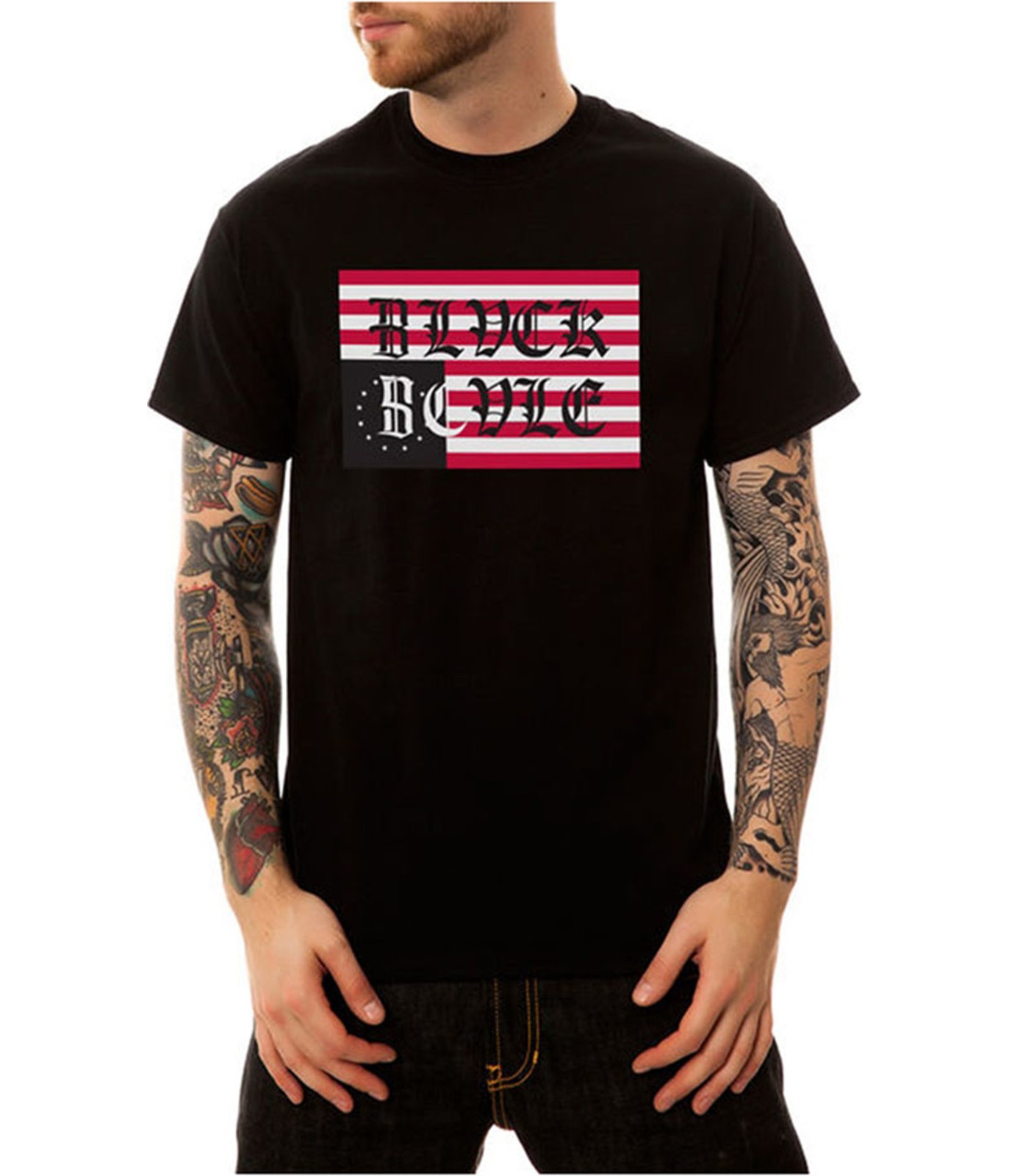 Black Scale Mens Old Logo Graphic T-Shirt, Black, Small gallery