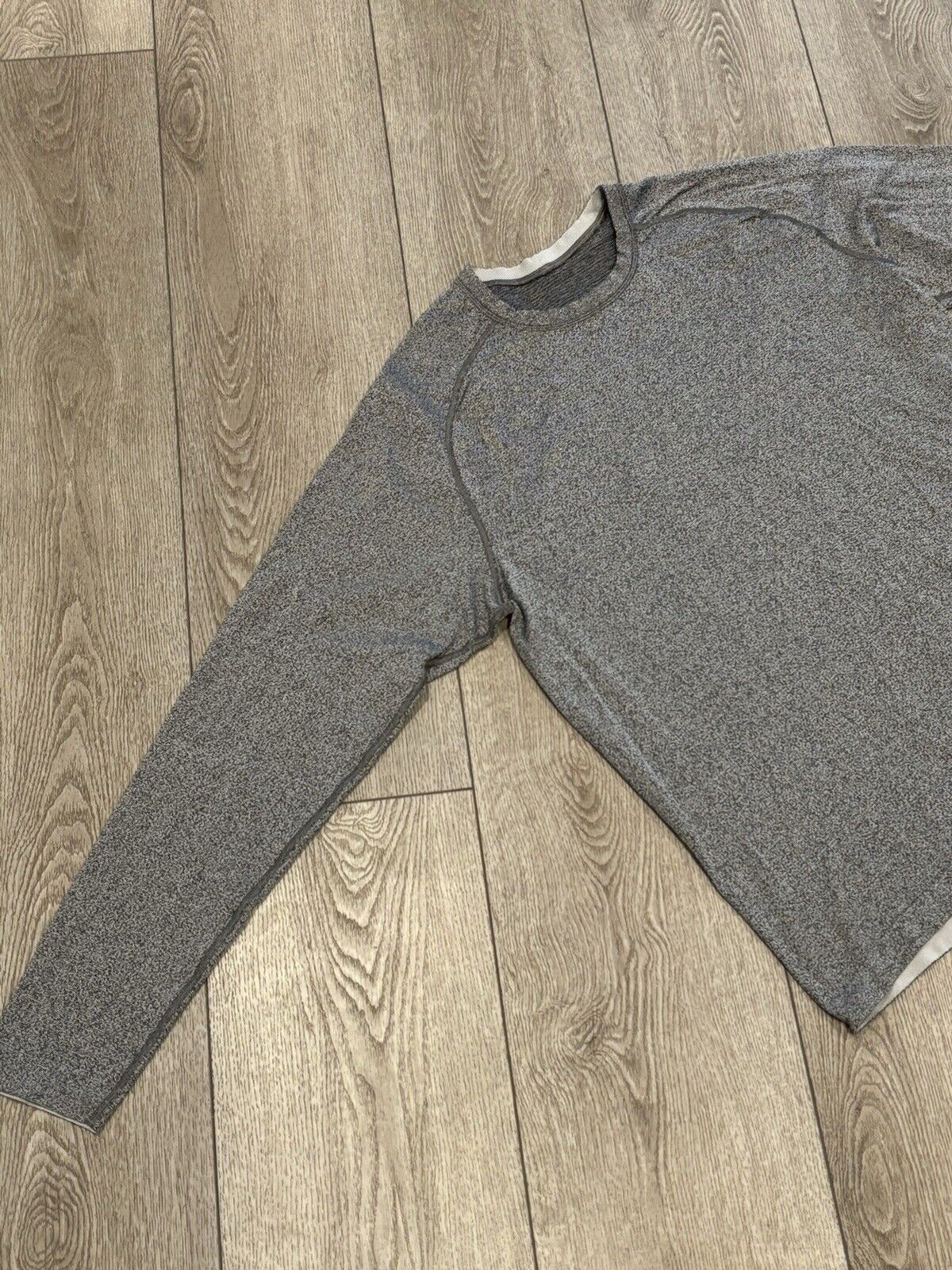 Lululemon Mens Time To Get Dirty Get Outside Get Sweaty Long Sleeve Grey 2XL XXL gallery