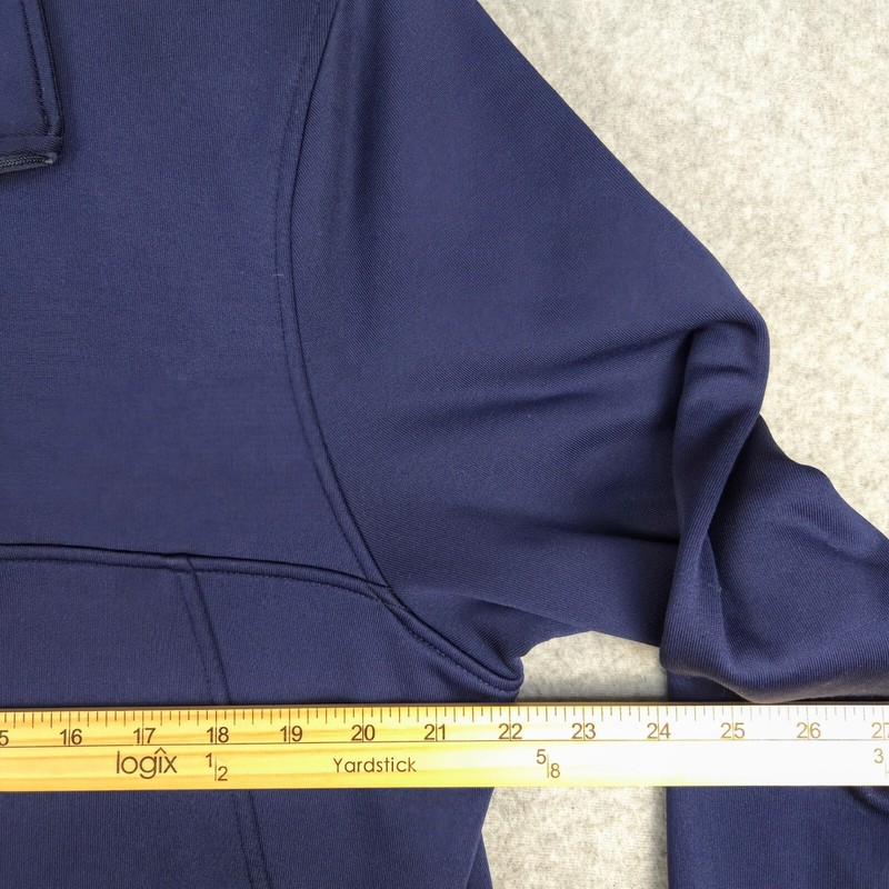 Rhone Quarter Zip Pullover Athletic Training Layering Top Navy Blue L gallery