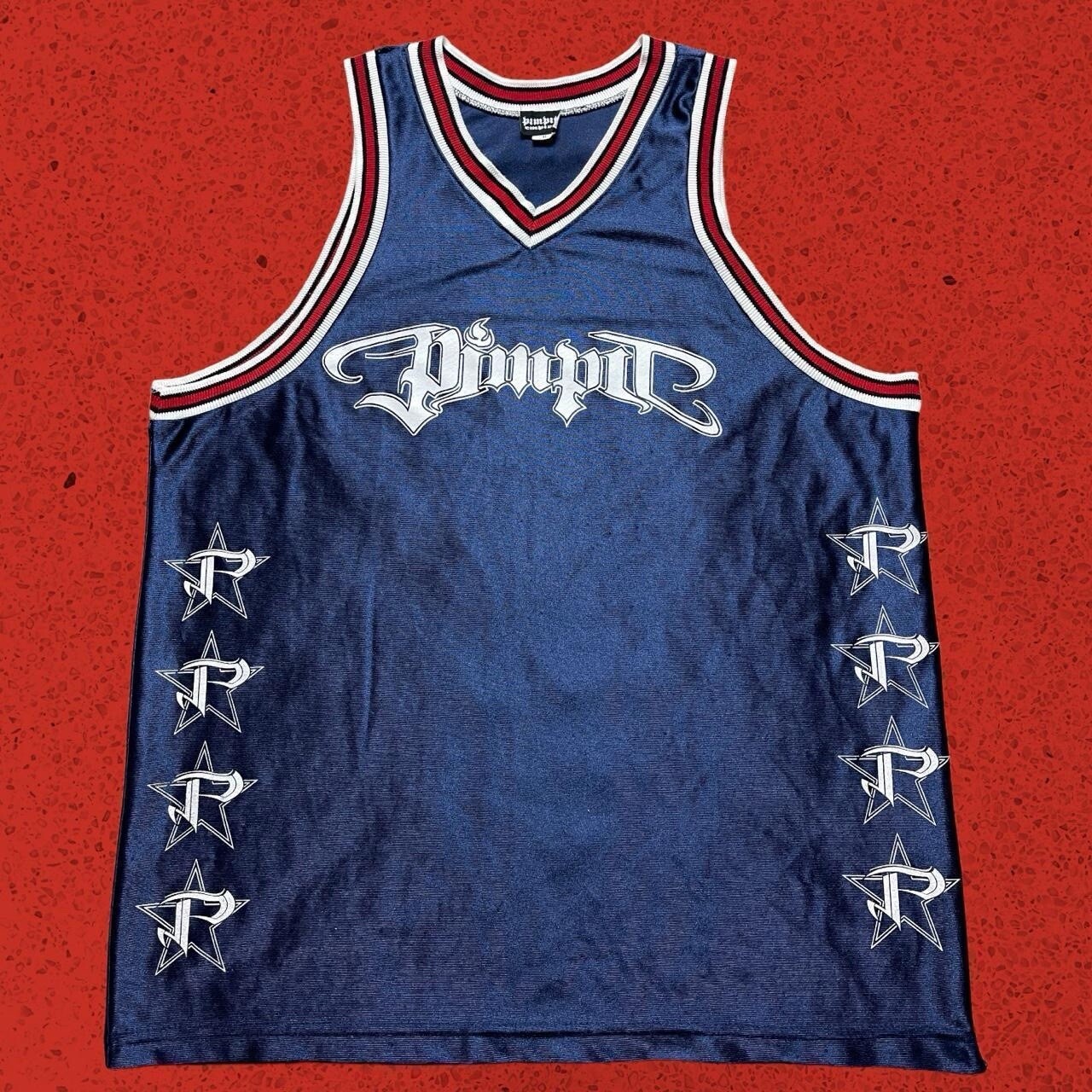 Vintage PIMPIT Empire Grail Basketball Streetwear Jersey Mens XL gallery