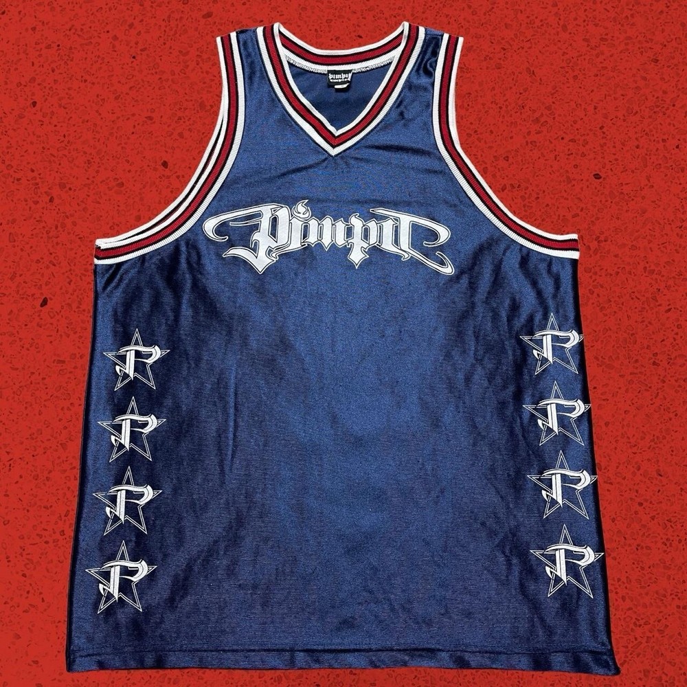 Vintage PIMPIT Empire Grail Basketball Streetwear Jersey Mens XL