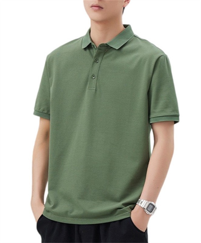 Men's Regular Fit Short Sleeve Cotton Classic Casual Loose Shirts Polo Shirt gallery