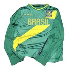 Ralph Lauren POLO SPORT x Brazil Performance Long Sleeve Shirt Jersey XL Green