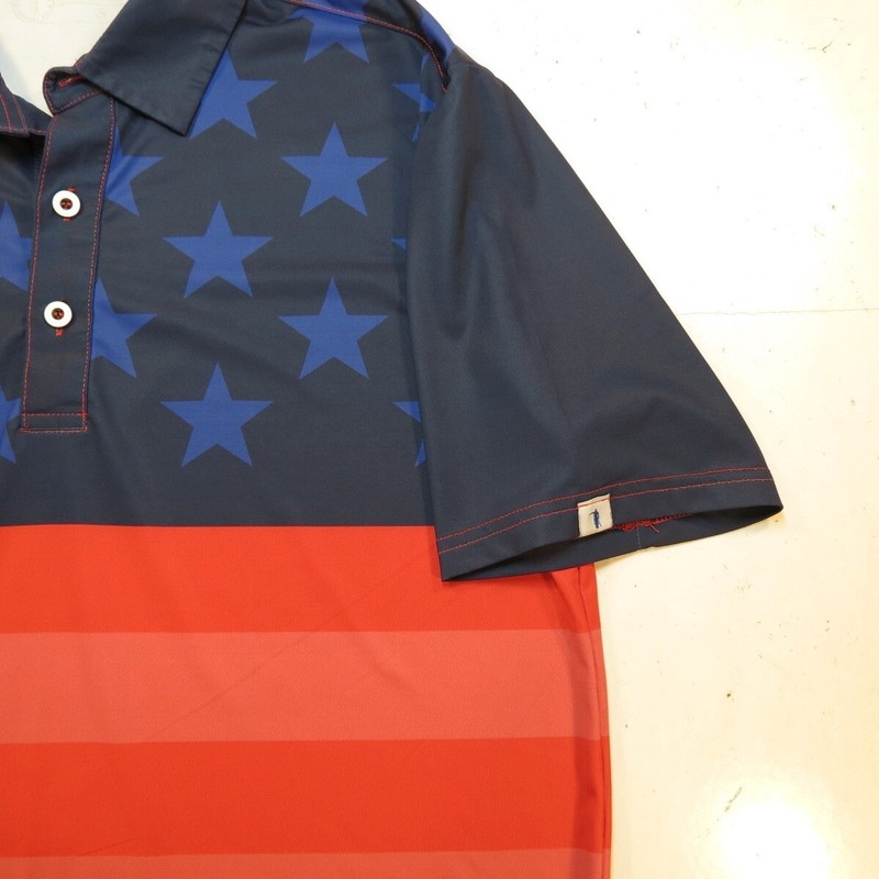 U SUCK AT GOLF USAG USA UNITED STATES AMERICA FLAG POLO SHIRT Mens S gallery