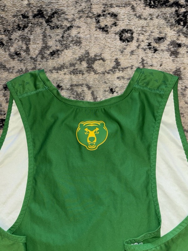 Nike Sponsored Team Issued Pro Elite Baylor Bears Green Track Tank Size 2XL gallery