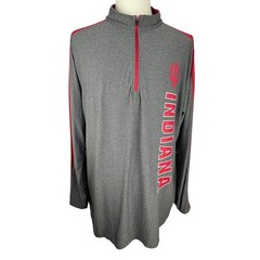 Indiana IU Hoosiers 1/4 Zip Pullover Shirt Men’s 2XL Performance Collegiate READ