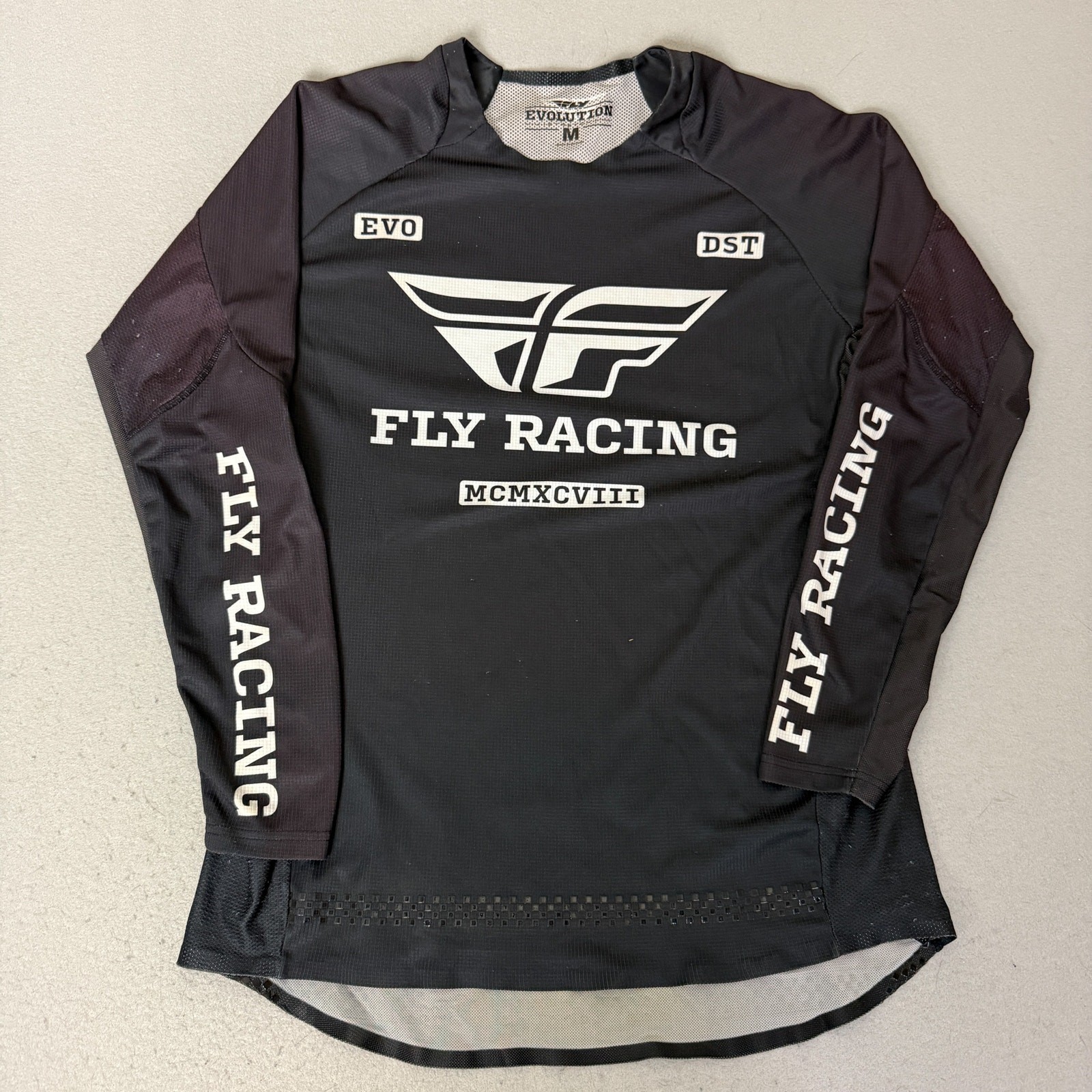 Fly Racing Evolution DST Motocross Jersey Mens M Black Long Sleeve MX Dirt Bike gallery