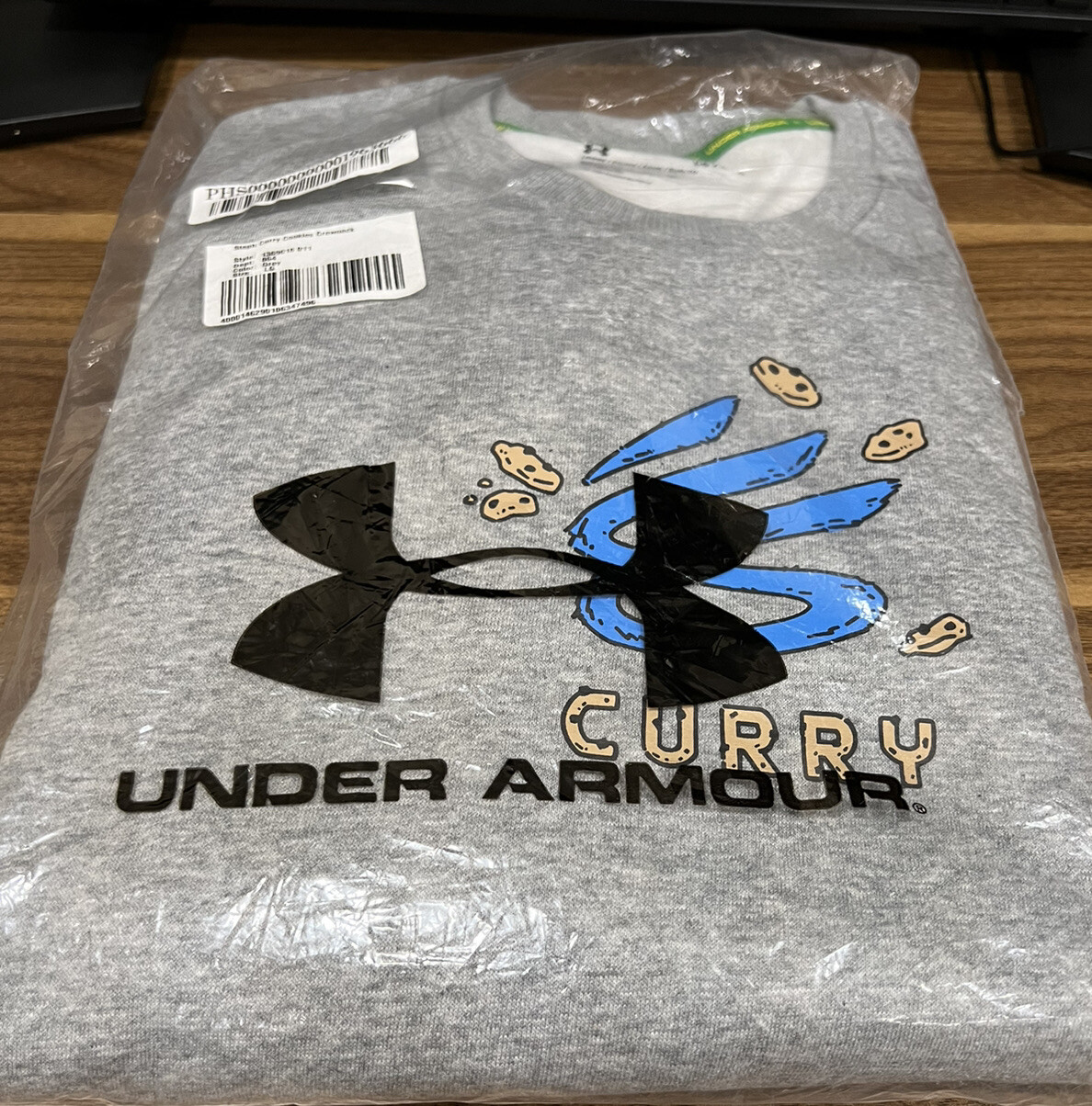 SAMPLE Under Armour X Stephen Curry Crewneck Cookies Sweatshirt XL gallery