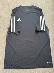 adidas Mens TIRO23 C JSY Black V-Neck Short Sleeve Slim Fit Size L