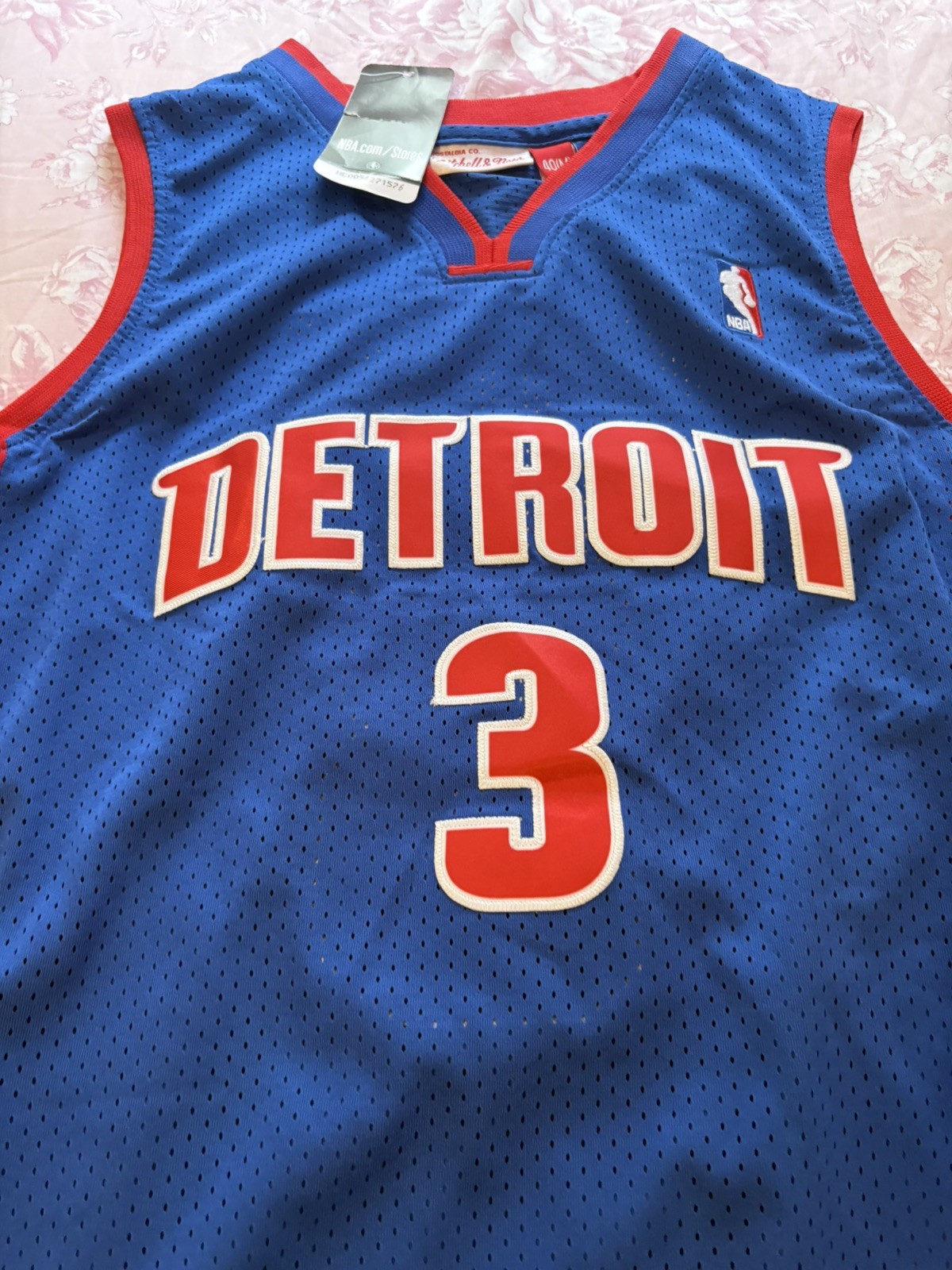 Mens Mitchell & Ness NBA SWINGMAN JERSEY- DETROIT PISTONS 03 RASHEED WALLACE Med gallery