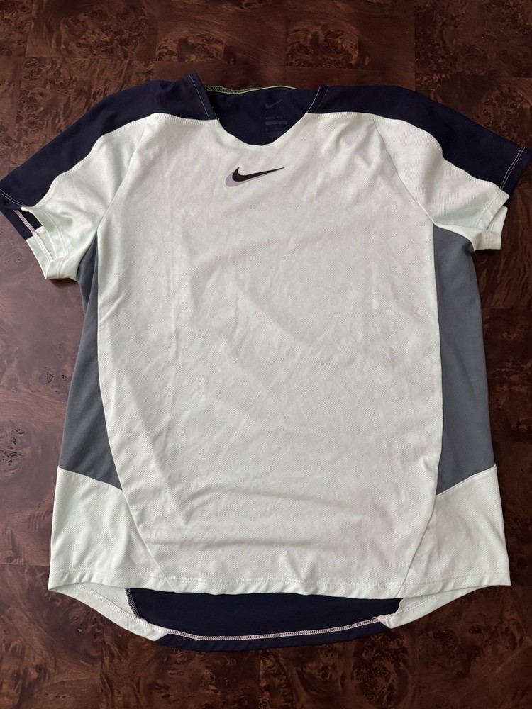 Nike Court Tennis Shirt Top Pickleball Slam Men's Size Medium Slim Fit