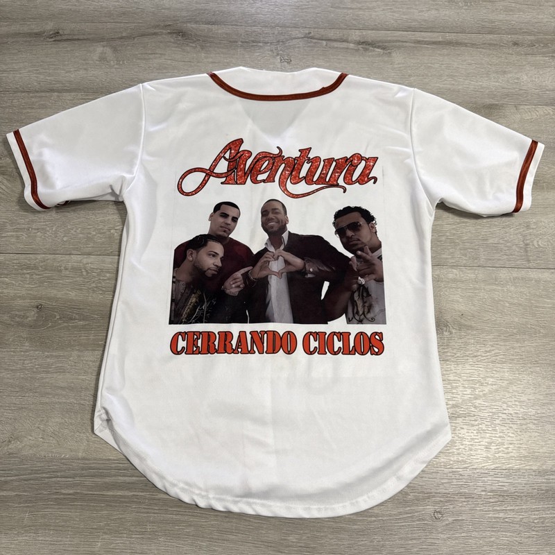 Aventura Jersey Cerrando Ciclos Concert Baseball Style Men's Small gallery