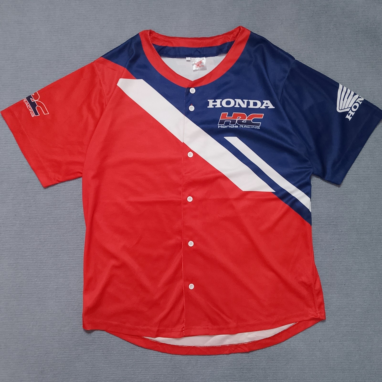 Honda HRC Racing Baseball Giveaway Jersey Promo Shirt Size L gallery