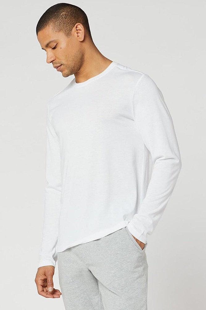 MPG Scott Achieve Essential White Crew Neck Long Sleeve Tee XL NWT