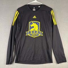 Boston Marathon 2018 Adidas Long Sleeve Running Shirt Mens Size Small Black