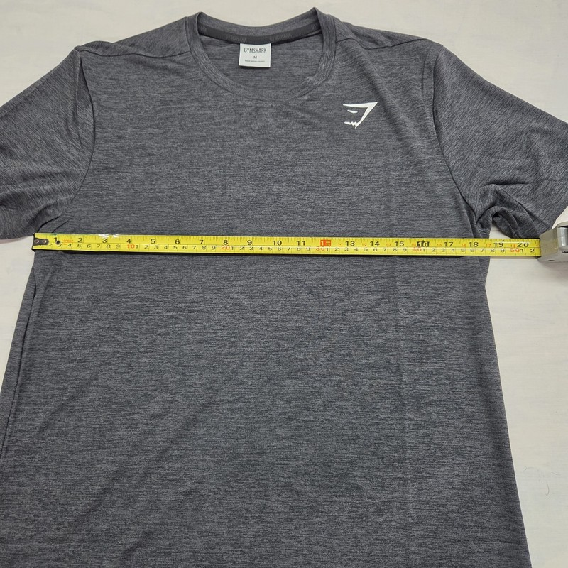 Gymshark M Gray Athletic Fit Lightweight Crew Neck Short Sleeve T-Shirt gallery