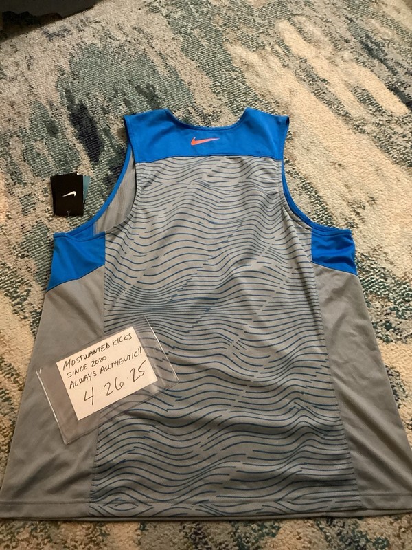 NWT Nike Dri-Fit KD Hyperelite Grey & Blue Tank Top Men’s Sz XXL FREE SHIPPING gallery