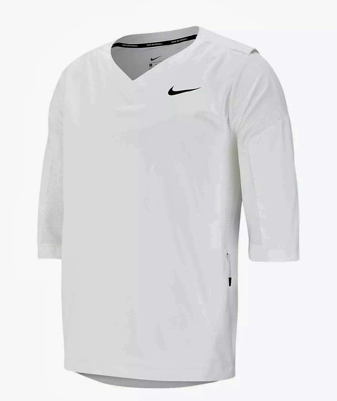 Nike Baseball Hot Pullover Jacket - Top 3/4 Sleeve Men’s Medium NWT 897383-100 gallery