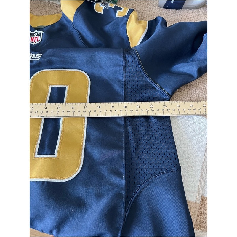 Nike NFL St. Louis Rams Todd Gurley #30 Jersey Blue Gold Size 48 Large gallery