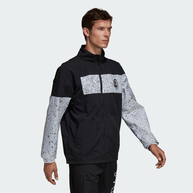 Adidas PLANETOID WIND TRACK TOP Space Graphic sweat shirt Jacket firebird~Sz Med gallery