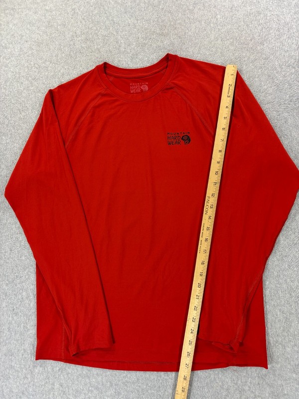 Mountain Hardwear Performance Long Sleeve Crew Pullover (Men's Medium) Red gallery