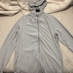 Lululemon Men’s Surge Warm 1/2 Zip Reflective Hoodie Sea Salt Gray Size XL