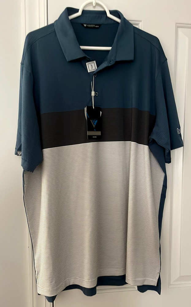 LEVELWEAR Microban Dixon Golf Pullover, Golf Pride, Mens 2X Large