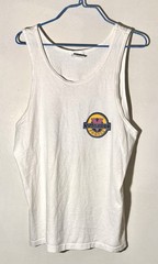 Men’s Vintage Vaurnet France White Tank Top sz L