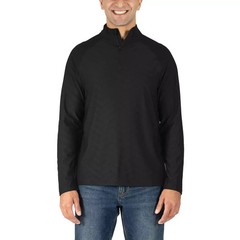 Gerry Men’s Active Quarter Zip Regular Fit Top, Black, Size L