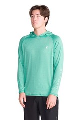 NEW Mens SPYDER Swim Rash Guard UPF 50+ Lightweight Sun Hoodie Wasabi Green XL